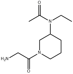 N-[1-(2-AMino-acetyl)-piperidin-3-yl]-N-ethyl-acetaMide Struktur