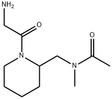 N-[1-(2-AMino-acetyl)-piperidin-2-ylMethyl]-N-Methyl-acetaMide Struktur