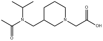 {3-[(Acetyl-isopropyl-aMino)-Methyl]-piperidin-1-yl}-acetic acid Struktur