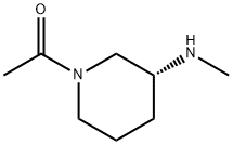 1-((R)-3-MethylaMino-piperidin-1-yl)-ethanone Struktur