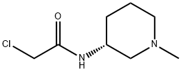 2-Chloro-N-((R)-1-Methyl-piperidin-3-yl)-acetaMide Struktur