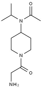 N-[1-(2-AMino-acetyl)-piperidin-4-yl]-N-isopropyl-acetaMide Struktur