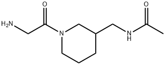 N-[1-(2-AMino-acetyl)-piperidin-3-ylMethyl]-acetaMide Struktur