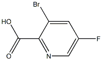 3-BroMo-5-fluoropyridin-2-carboxylic acid Struktur