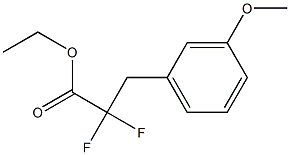 ETHYL 2,2-DIFLUORO-3-(3-METHOXYPHENYL)PROPANOATE Struktur