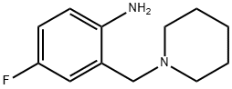 4-Fluoro-2-(1-piperidinylmethyl)aniline Struktur