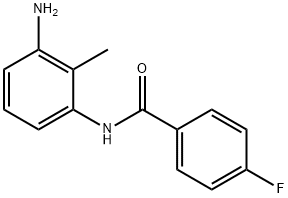 N-(3-Amino-2-methylphenyl)-4-fluorobenzamide Struktur