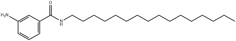 3-AMINO-N-HEXADECYLBENZAMIDE Struktur