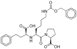 N-Benzyloxycarbonyl (S)-Lisinopril-d5 Struktur