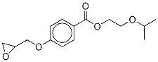 2-Isopropoxyethyl 4-(2,3-Epoxypropoxy)benzoate Struktur