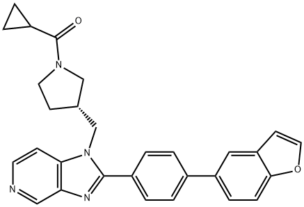 (S)-(3-((2-(4-(benzofuran-5-yl)phenyl)-1H-iMidazo[4,5-c]pyridin-1-yl)Methyl)pyrrolidin-1-yl)(cyclopropyl)Methanone(GSK1995010)|化合物 FASN-IN-5