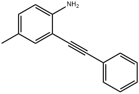 4-Methyl-2-(2-phenylethynyl)aniline Struktur
