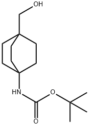 tert-butyl 4-(hydroxyMethyl)bicyclo[2.2.2]octan-1-ylcarbaMate Struktur