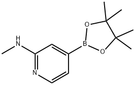 N-Methyl-4-(4,4,5,5-tetraMethyl-1,3,2-dioxaborolan-2-yl)pyridin-2-aMine Struktur