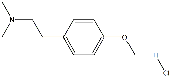N,N-二甲基-4-甲氧基苯乙胺鹽酸鹽 結(jié)構(gòu)式