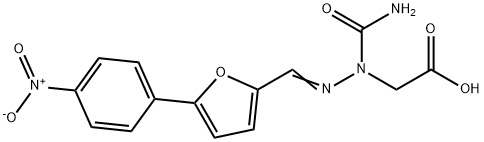 Dantrolene Related Compound B (50 mg) (5-(4-nitrophenyl)-2-furaldehyde-(2-carboxymethyl) semicarbazone) Struktur