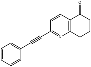2-(Phenylethynyl)-7,8-dihydroquinolin-5(6H)-one Struktur