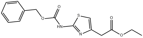 2-(2-芐氧羰基氨基噻唑-4-基)乙酸乙酯 結(jié)構(gòu)式
