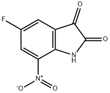 5-Fluoro-7-nitroindole-2,3-dione Struktur