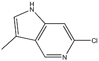6-chloro-3-Methyl-1H-pyrrolo[3,2-c]pyridine Struktur