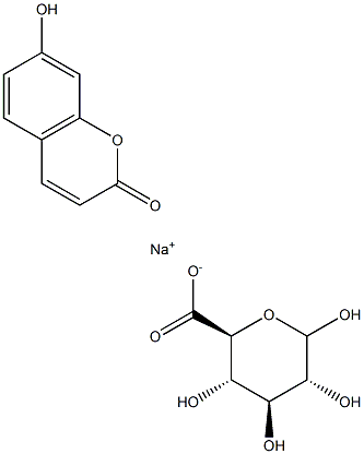 7-羥基香豆素葡糖苷酸鈉, , 結(jié)構(gòu)式