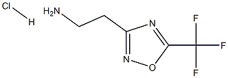 {2-[5-(trifluoromethyl)-1,2,4-oxadiazol-3-yl]ethyl}amine hydrochloride Struktur