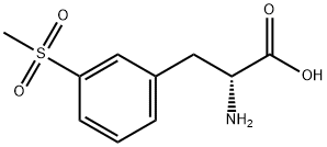 (R)-2-amino-3-(3-(methylsulfonyl)phenyl)propanoic acid Struktur