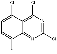 2,4,5-trichloro-8-fluoroquinazoline Struktur