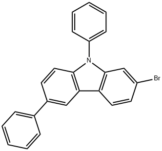 2-Bromo-6,9-diphenylcarbazole Struktur