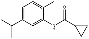 N-(2-methyl-5-propan-2-ylphenyl)cyclopropanecarboxamide Structure