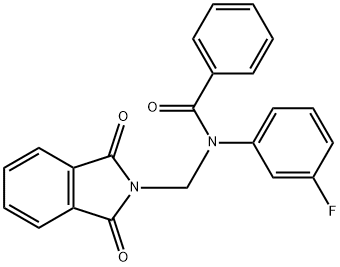 N-[(1,3-dioxo-1,3-dihydro-2H-isoindol-2-yl)methyl]-N-(3-fluorophenyl)benzamide Struktur