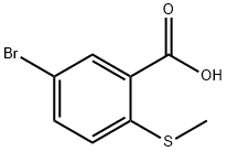 5-BROMO-2-(METHYLTHIO)BENZOIC ACID Struktur