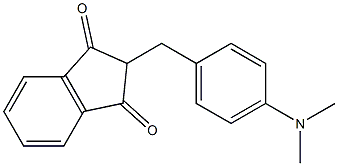 1H-Indene-1,3(2H)-dione, 2-[[4-(dimethylamino)phenyl]methyl]- Struktur