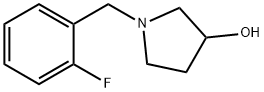 1-[(2-fluorophenyl)methyl]pyrrolidin-3-ol Struktur