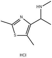 [1-(2,5-dimethyl-1,3-thiazol-4-yl)ethyl]methylamine dihydrochloride Struktur