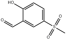 2-Hydroxy-5-(methylsulfonyl)benzaldehyde Struktur
