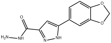 3-(1,3-benzodioxol-5-yl)-1H-pyrazole-5-carbohydrazide Struktur