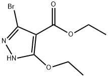 Ethyl 5-bromo-3-ethoxy-1H-pyrazole-4-carboxylate, 1207431-91-1, 結(jié)構(gòu)式