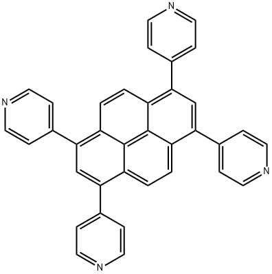 1,3,6,8-tetra(pyridin-4-yl)pyrene Struktur