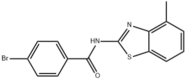 4-bromo-N-(4-methylbenzo[d]thiazol-2-yl)benzamide Struktur