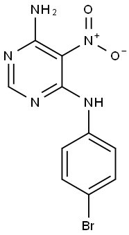 N4-(4-bromophenyl)-5-nitropyrimidine-4,6-diamine Structure