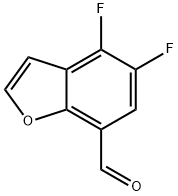 4,5-二氟苯并呋喃-7-甲醛, 555155-10-7, 結構式