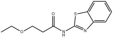 N-(1,3-benzothiazol-2-yl)-3-ethoxypropanamide Struktur