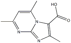 Imidazo[1,2-a]pyrimidine-3-carboxylic acid, 2,5,7-trimethyl- Structure