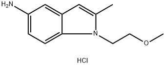 1-(2-methoxyethyl)-2-methyl-1H-indol-5-amine hydrochloride Struktur