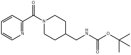 tert-Butyl [(1-picolinoylpiperidin-4-yl)methyl]carbamate Struktur