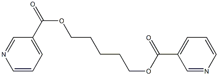 3-Pyridinecarboxylicacid, 1,5-pentanediyl ester (9CI) Struktur