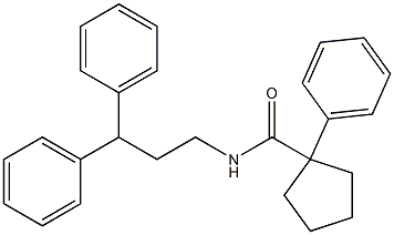 N-(3,3-diphenylpropyl)-1-phenylcyclopentane-1-carboxamide|