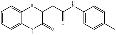 2-(3-oxo-3,4-dihydro-2H-benzo[b][1,4]thiazin-2-yl)-N-(p-tolyl)acetamide Struktur