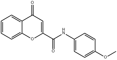 N-(4-methoxyphenyl)-4-oxo-4H-chromene-2-carboxamide Struktur